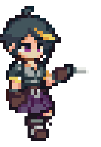 Girl with knife